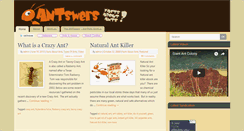 Desktop Screenshot of antswers.com